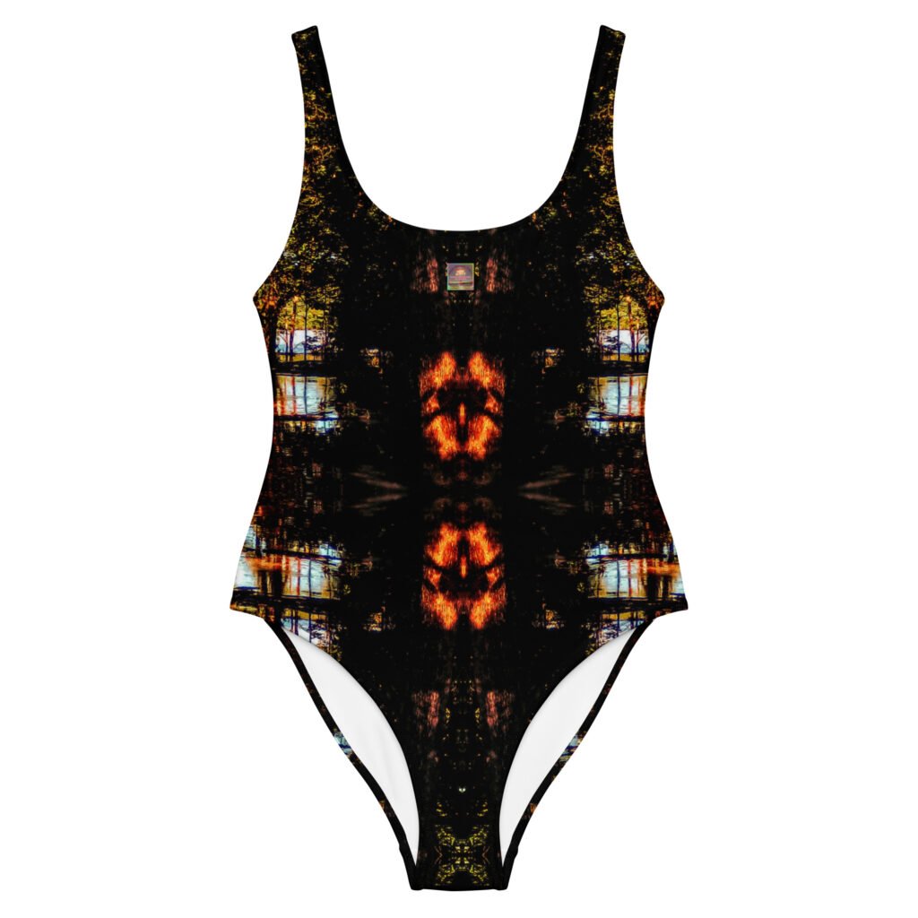 Green Trees Bushes Swimsuit 2