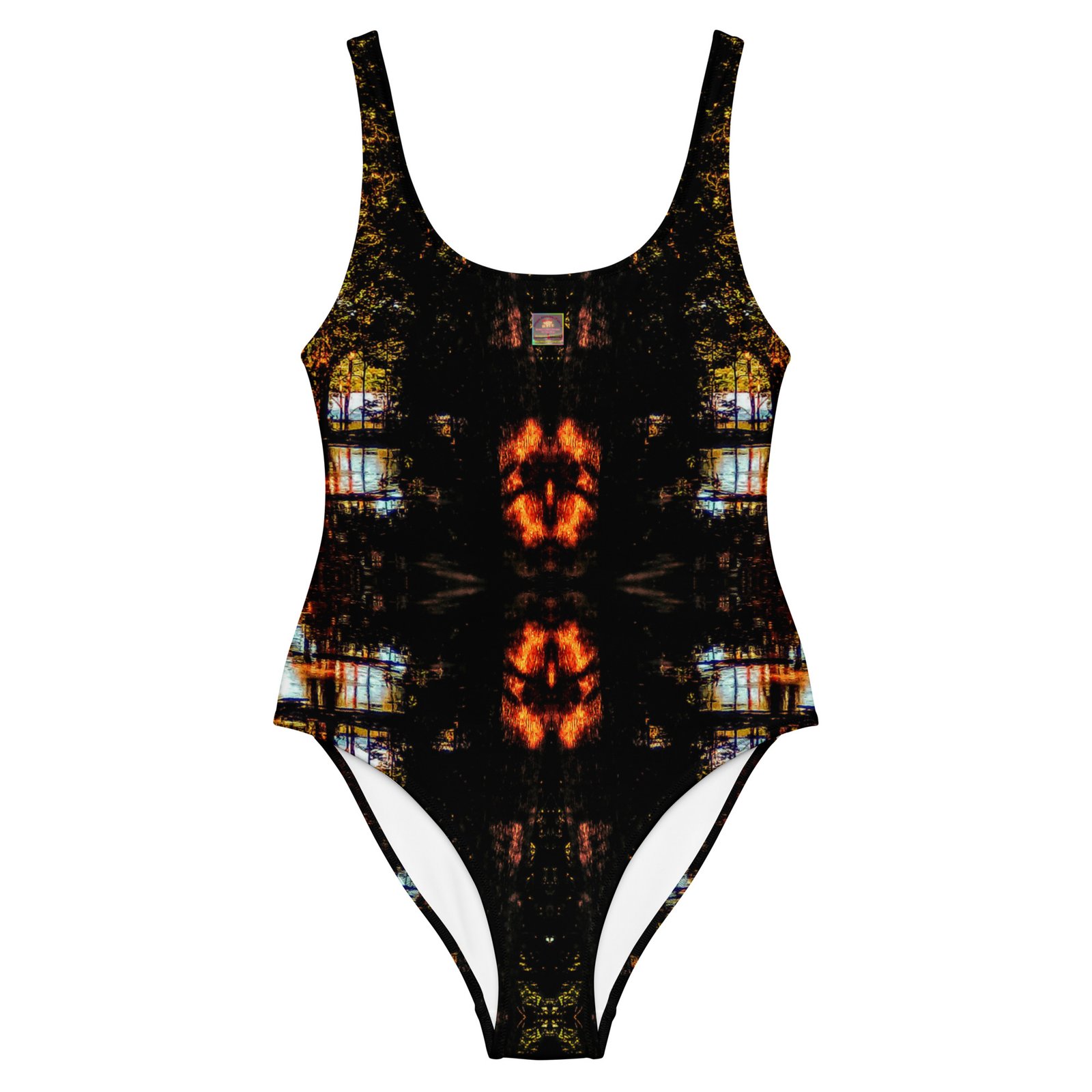 Green Trees Bushes Swimsuit 2