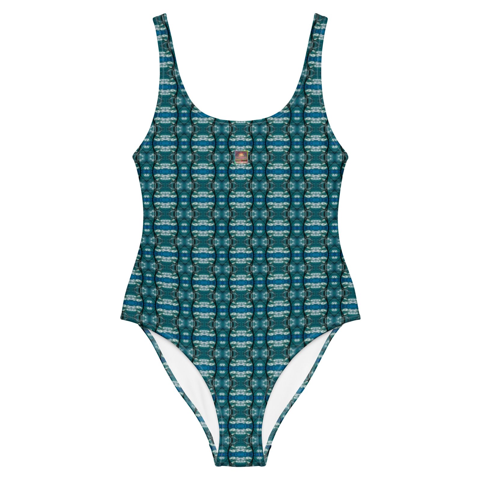 Faded Blue Skies Sunburst Swimsuit