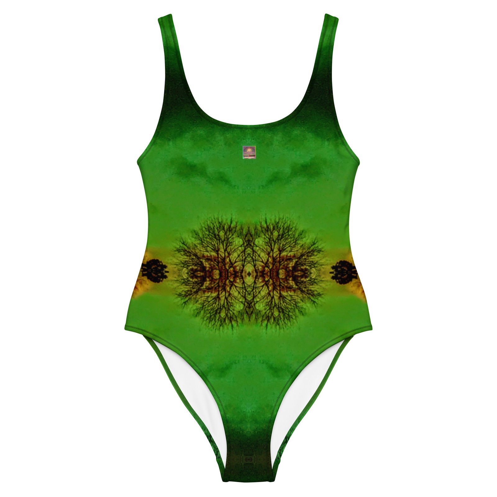 Green Skies Mirrored Swimsuit