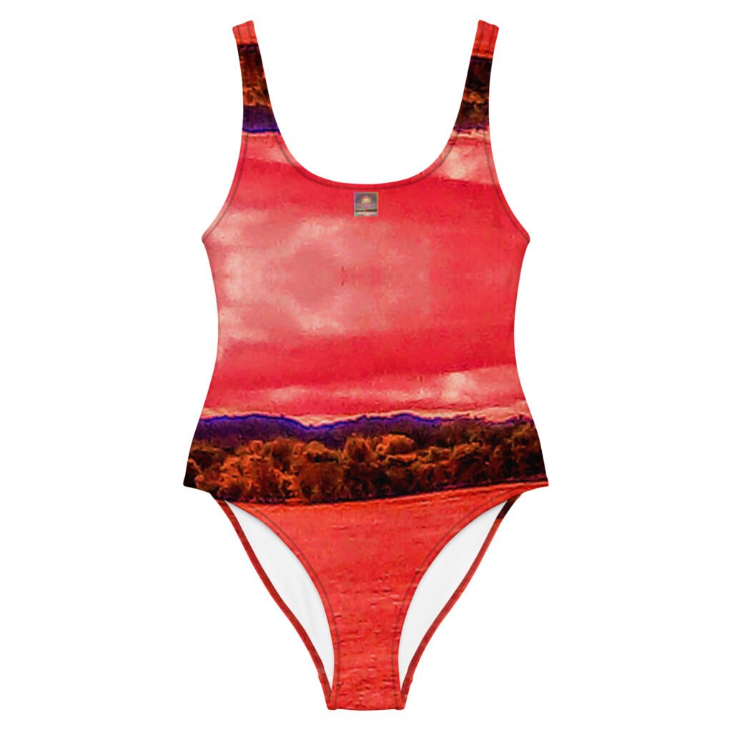 Hot Pink Flooded Pier Swimsuit