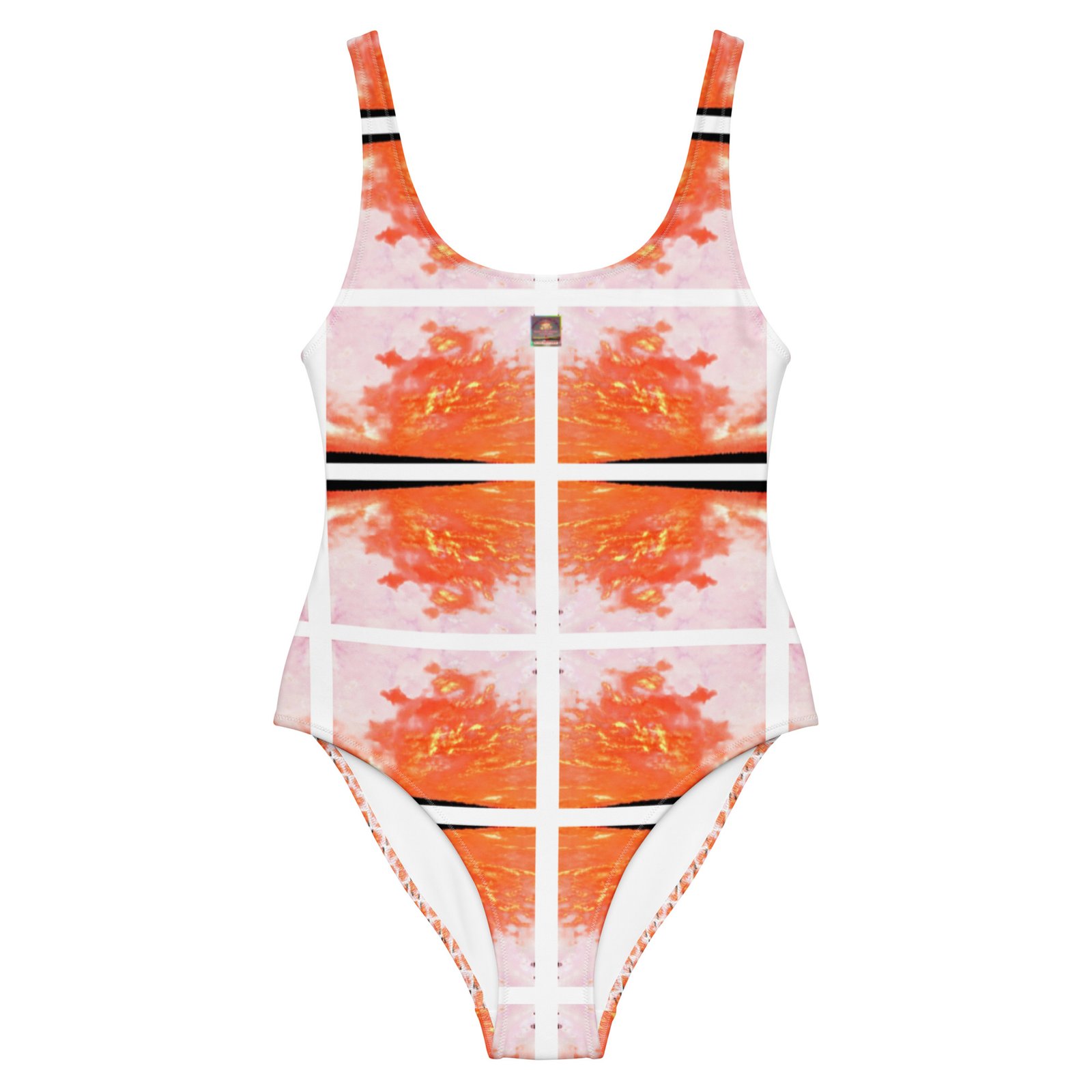 Orange Cream Skies One-Piece Swimsuit