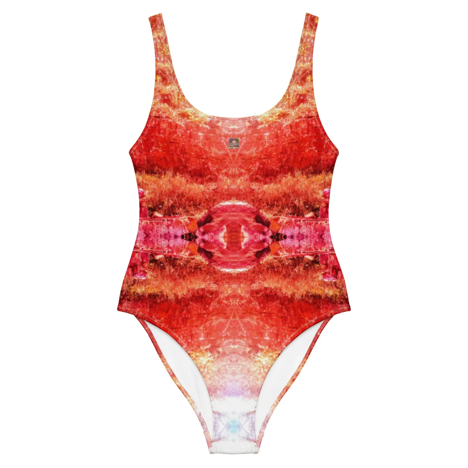 Mayan Red Ancient Rocks Swimsuit