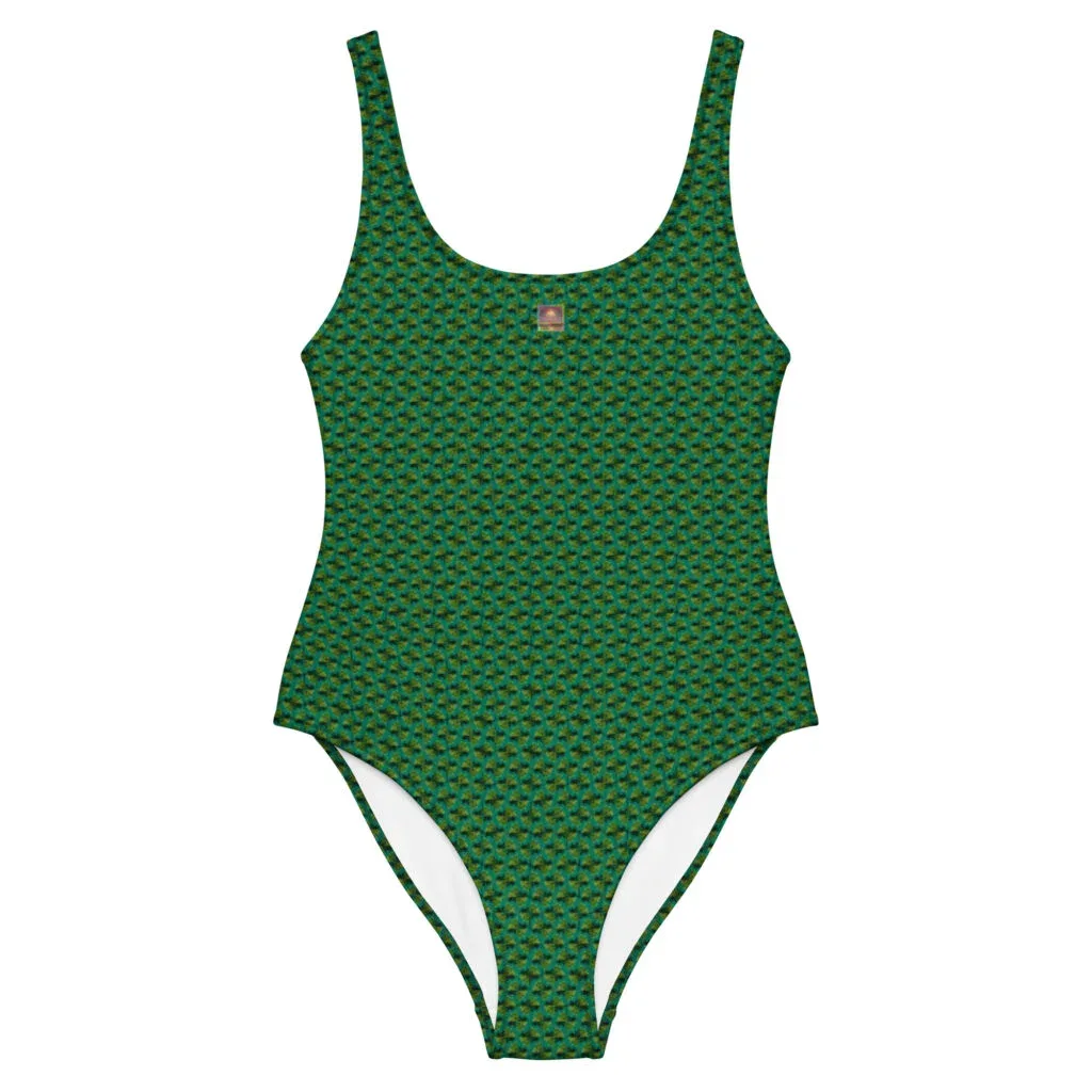 Arkansas Rich Green Skies One-Piece Swimsuit