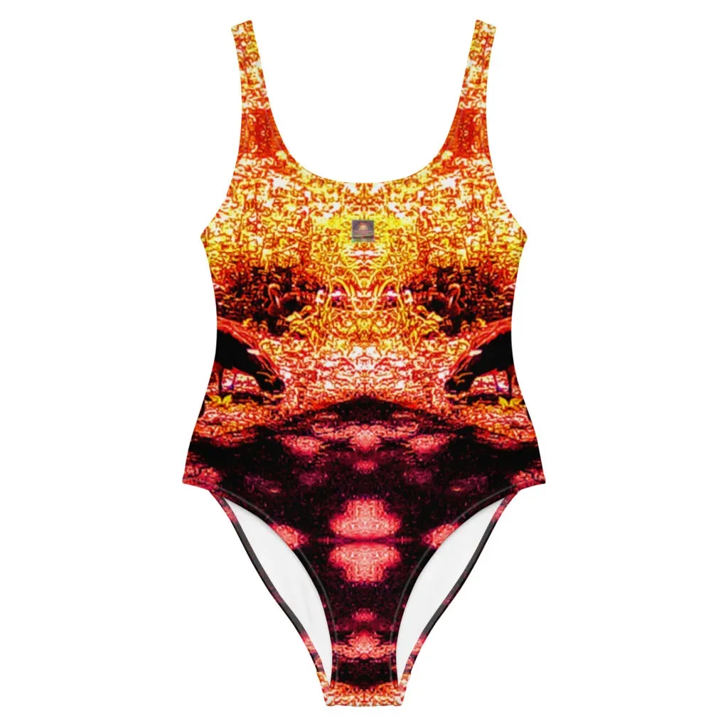 Pink Medley Duck Royalty One-Piece Swimsuit