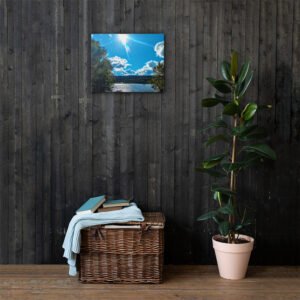 ARKANSAS RIVER SUNNY BOAT DAYS 1 CANVAS WALL PRINT OCT. 24TH, 2021 @ 3 P.M.
