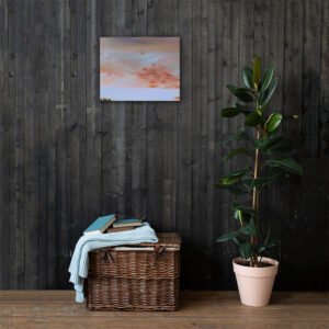 ARKANSAS GREY PINK SKIES CANVAS WALL PRINT OCT. 5TH, 2021 @ 6:59 P.M.