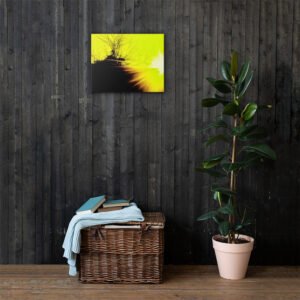Golden Sun Shiny Sunset Arkansas River Canvas Wall Print Mar. 21st, 2019 @ 7:10 P.M.