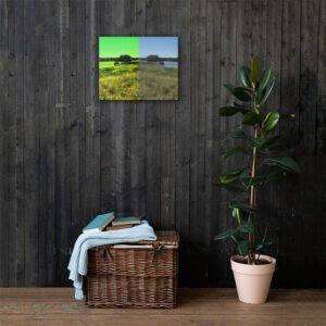 Flooded Levee Combo Canvas Wall Print
