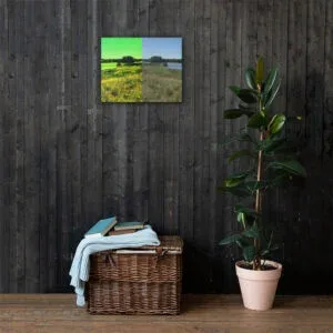 Flooded Levee Combo Canvas Wall Print