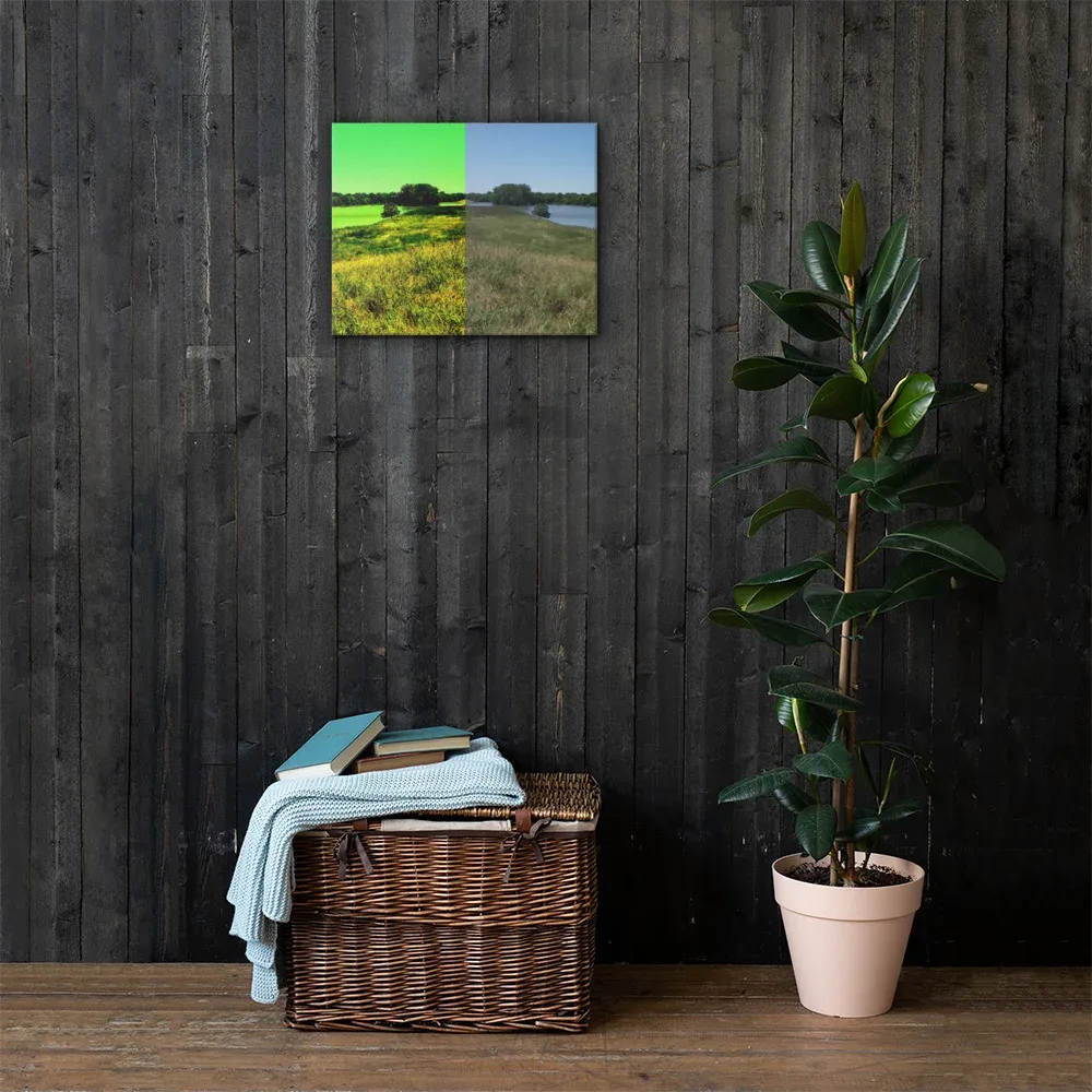 Flooded Levee Combo Canvas Wall Print