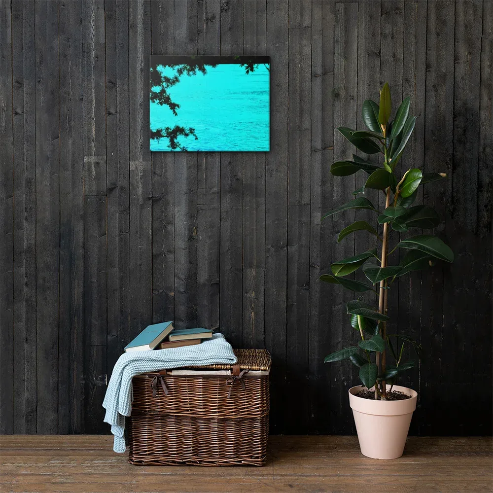 Arkansas River Afternoon - Tree Frame Canvas Print