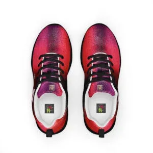 "Natty Kicks" Women's Athletic Shoes Black Red Combo
