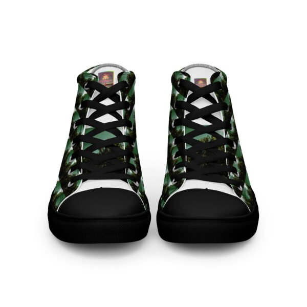"Natty Kicks" Men’s High Top Canvas Shoes Tree Sunshine Inspirational Print 2