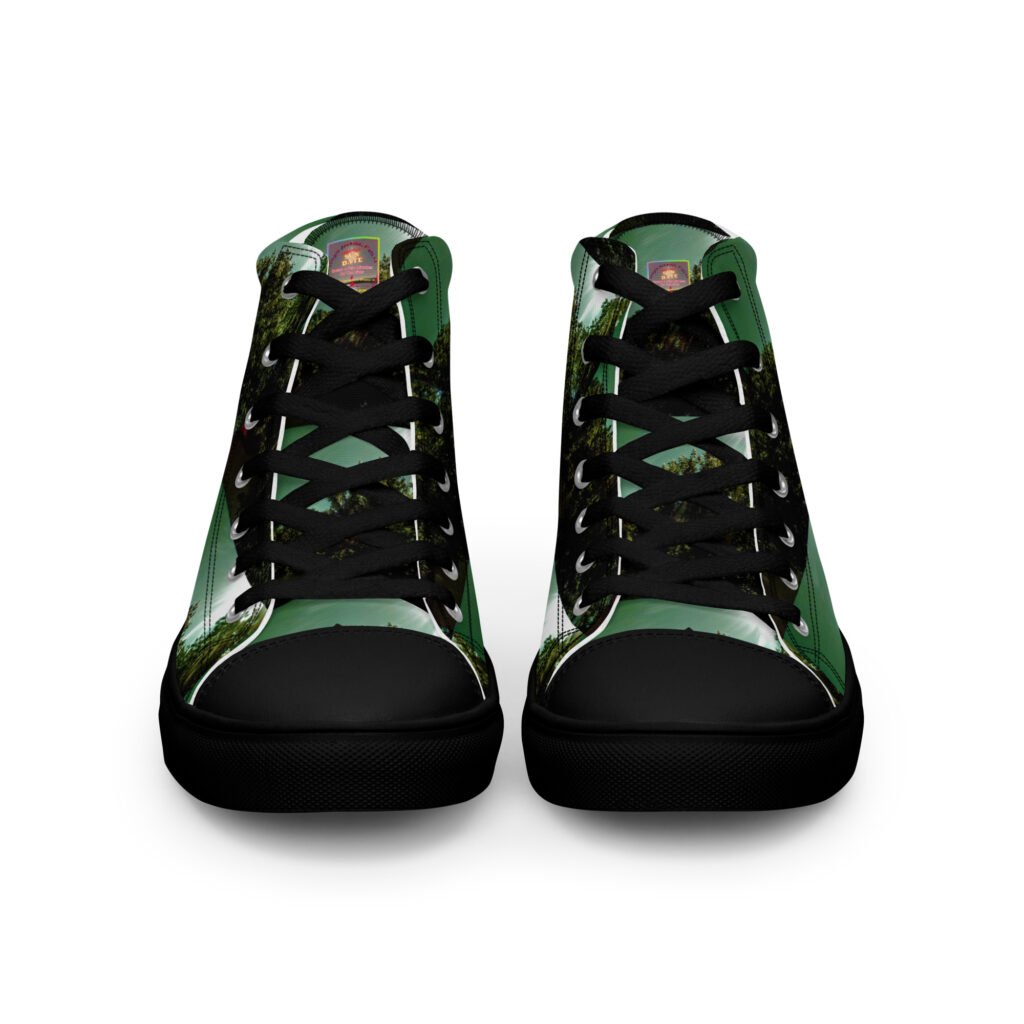 Natty Kicks Arkansas Green Skies High Top Canvas Shoes