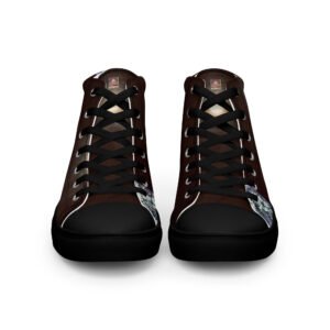 "Natty Kicks" Men’s High Top Canvas Shoes Black & Bark