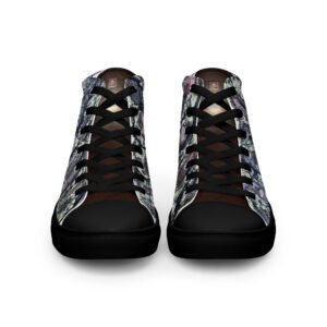 "Natty Kicks" Men’s High Top Canvas Shoes Black Sky Moonlight