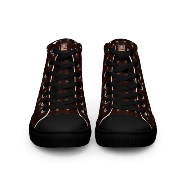 "Natty Kicks" Men’s High Top Canvas Shoes BSM2 Mini -Print