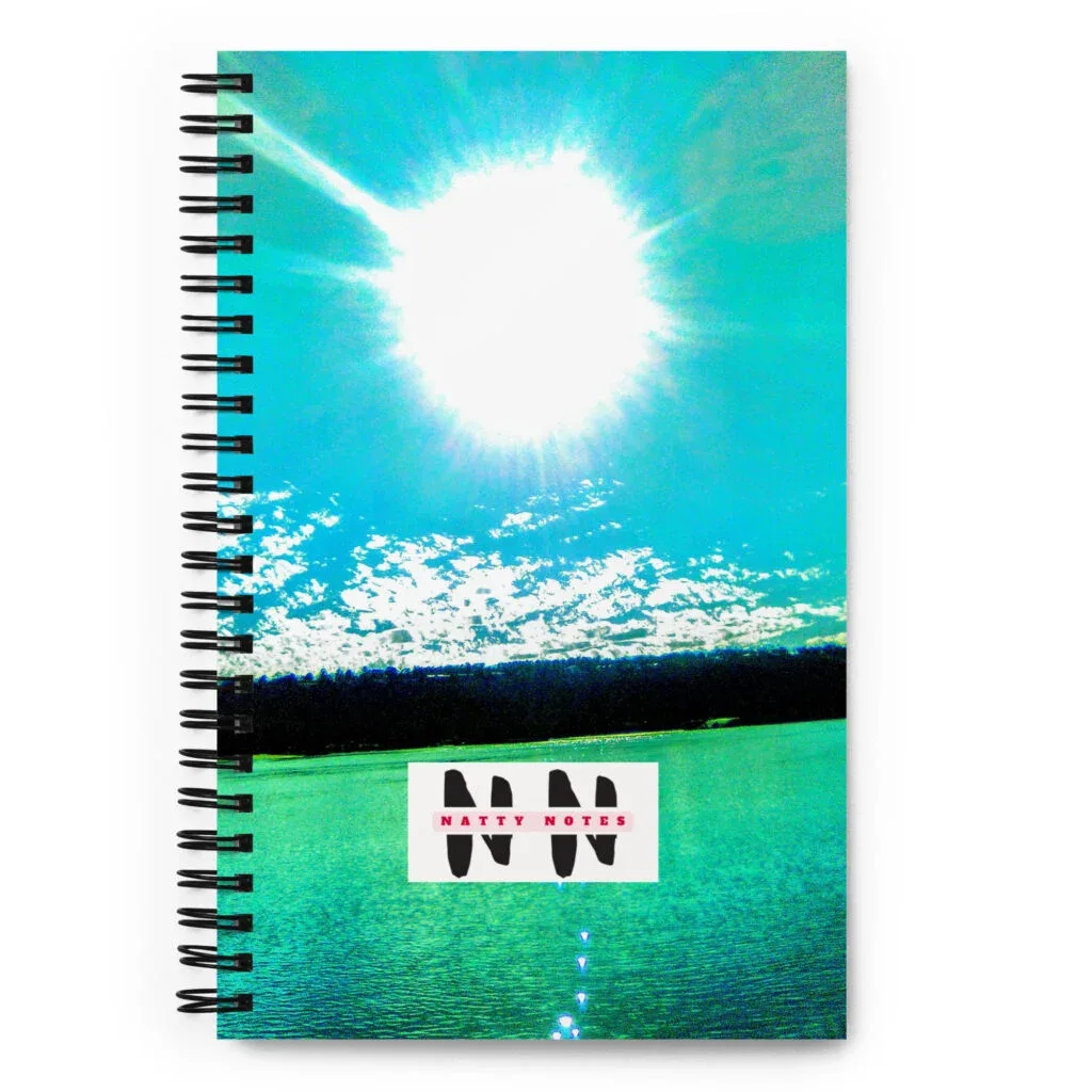 Natty Notes Teal Green River Spiral Notebook