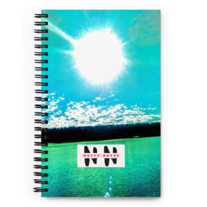 Natty Notes Teal Green River Spiral Notebook