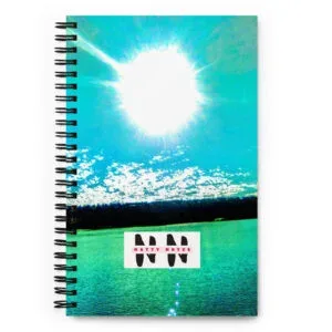 Natty Notes Teal Green River Spiral Notebook