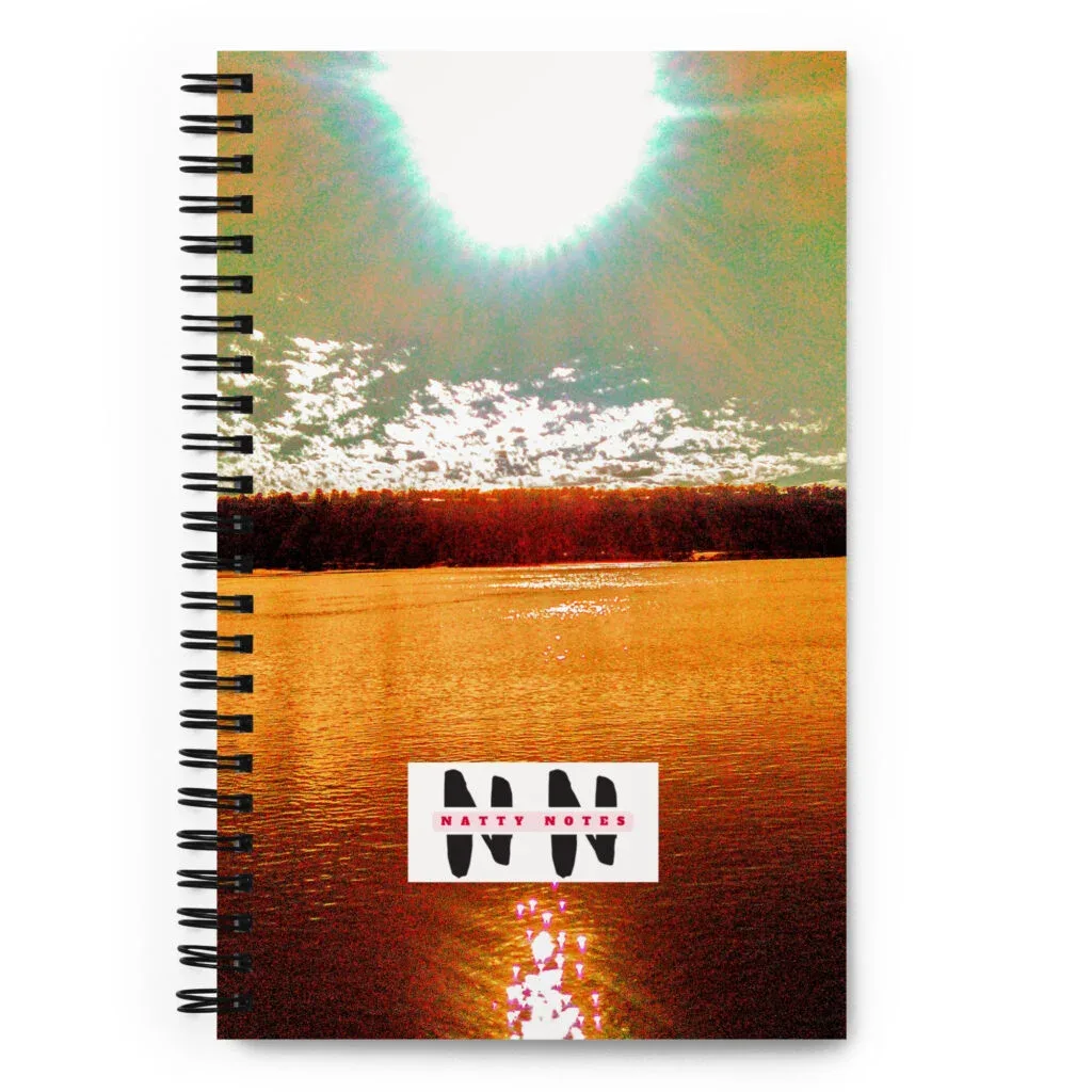 Natty Notes Tan Bronze River Spiral Notebook
