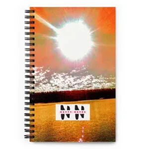 Natty Notes Tangerine River Spiral Notebook