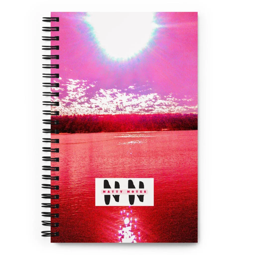 Natty Notes Mauve River Spiral Notebook