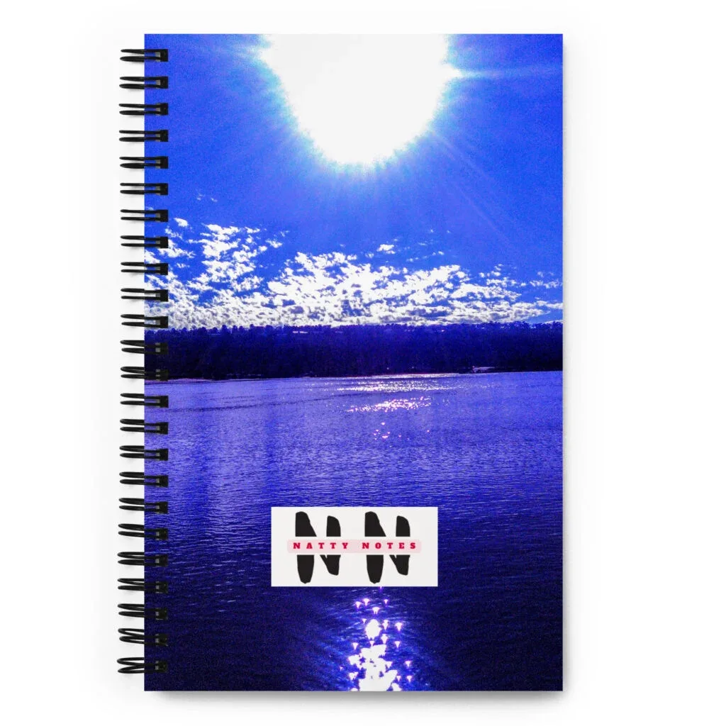 Natty Notes Deep Blue River Spiral Notebook