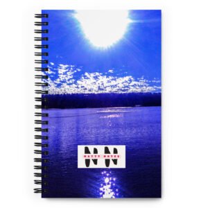 Natty Notes Deep Blue River Spiral Notebook