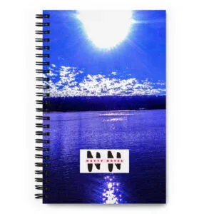 Natty Notes Deep Blue River Spiral Notebook