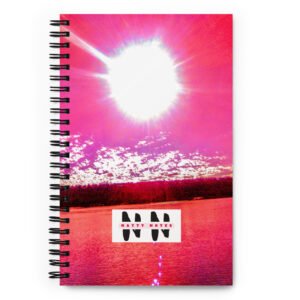 Natty Notes Hot Pink River Spiral Notebook