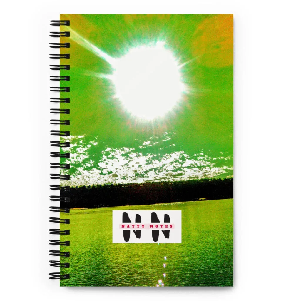 Natty Notes Green Medley River Spiral Notebook