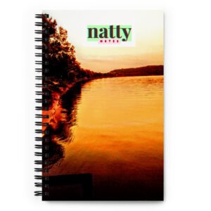 Natty Notes Soft Bronze River Sunset Spiral Notebook