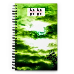 Natty Notes Green Clouds Spiral Notebook
