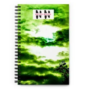 Natty Notes Green Clouds Spiral Notebook