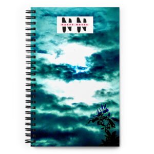Natty Notes Teal Clouds Spiral Notebook