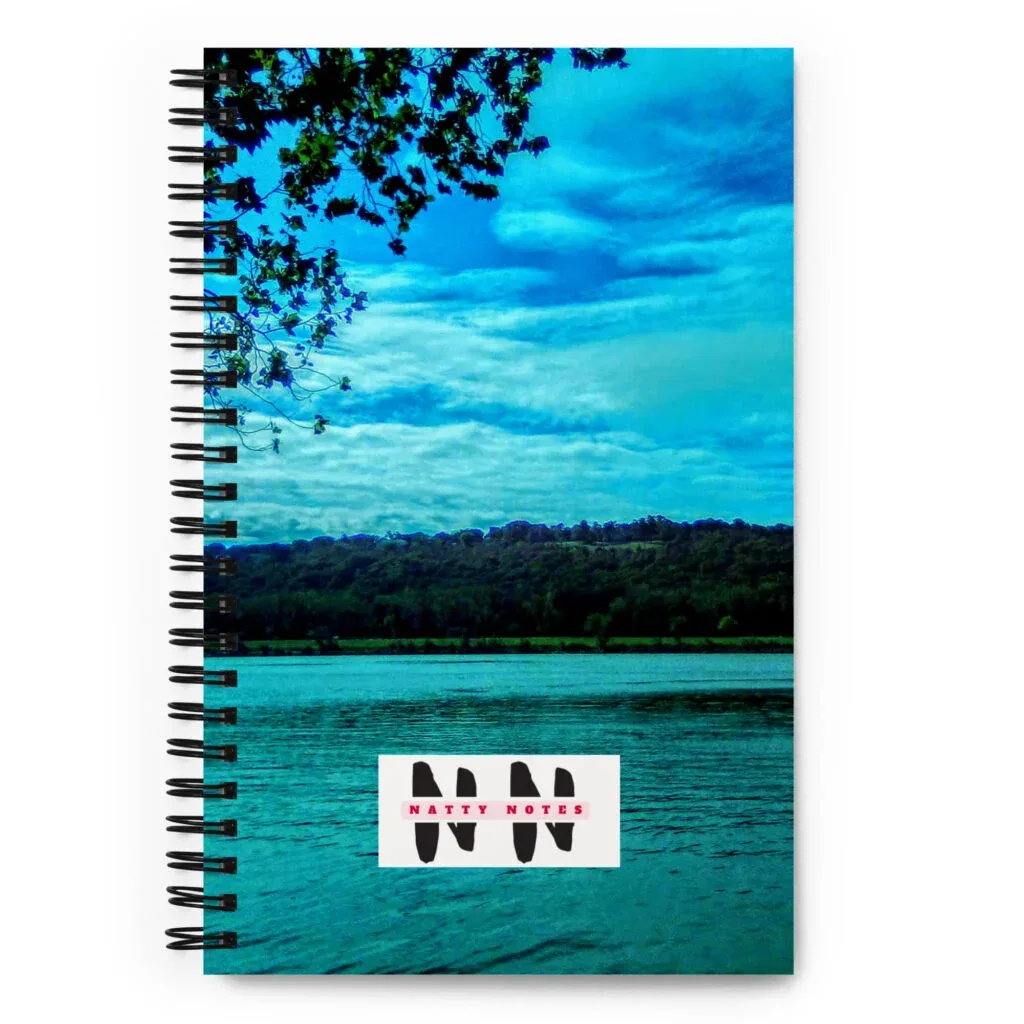 Natty Notes Nautical Blue Clouds Spiral Notebook
