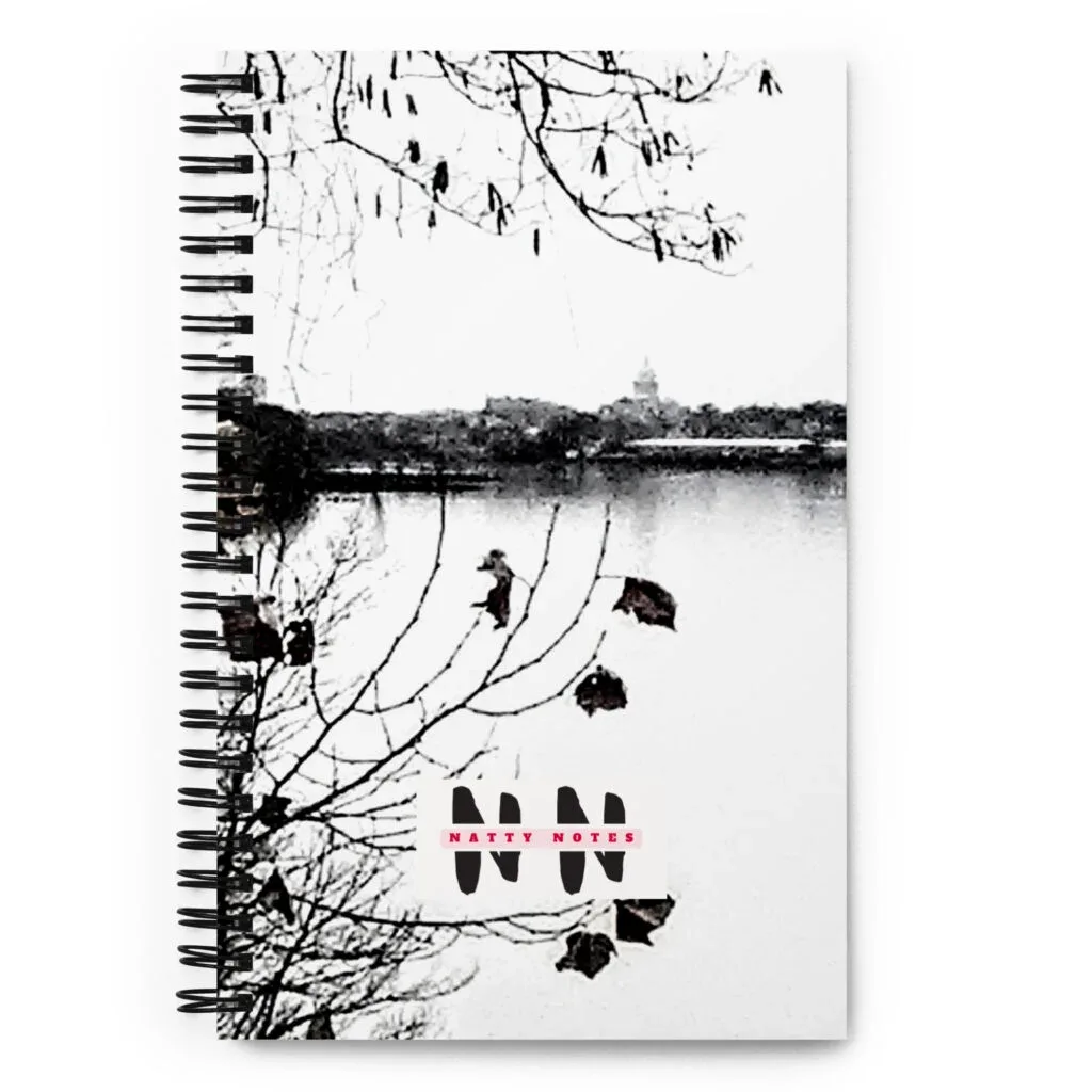 Natty Notes Spiral Notebook (Jan. 21st, 2021) - Antique Black & White Vista