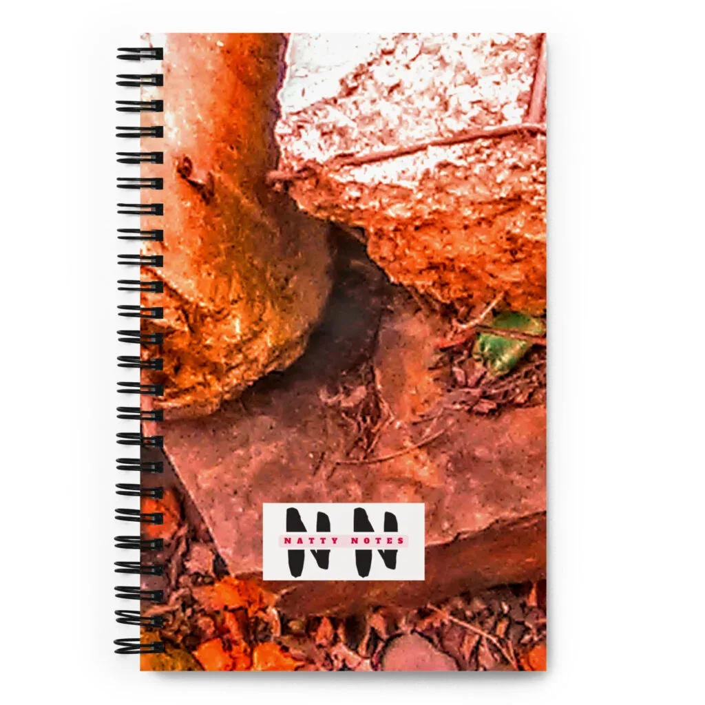 Natty Notes Spiral Notebook (Jan. 21st, 2021) - Ancient Rocks Light Pink Tan