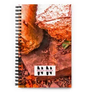Natty Notes Spiral Notebook (Jan. 21st, 2021) - Ancient Rocks Light Pink Tan