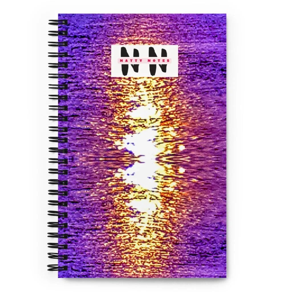 Arkansas River Sun Splash - Purple Spiral Notebook