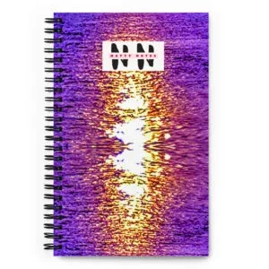 Arkansas River Sun Splash - Purple Spiral Notebook
