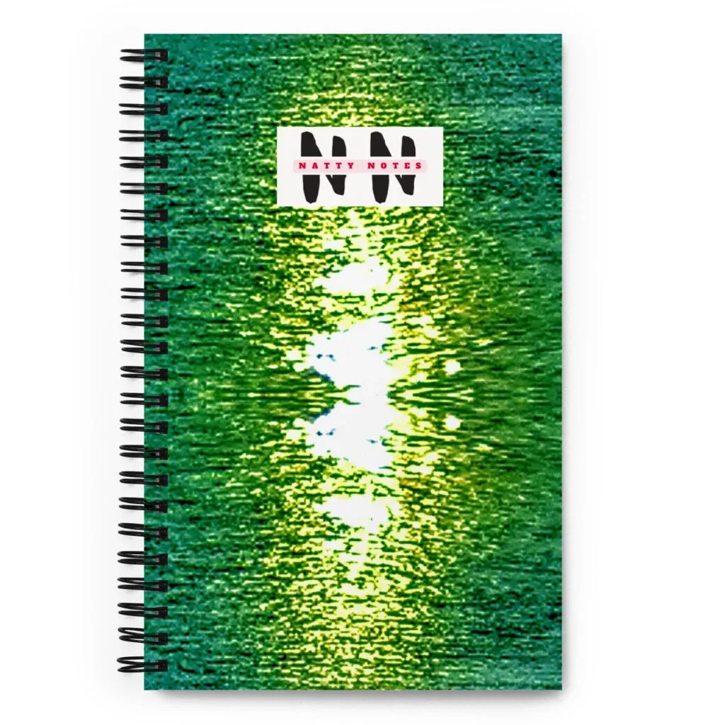 Arkansas River Sun Splash - Green Spiral Notebook