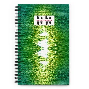 Arkansas River Sun Splash - Green Spiral Notebook
