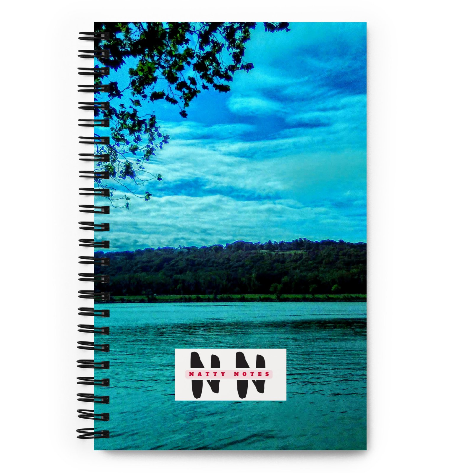 Natty Notes Nautical Blue Clouds Spiral Notebook - Image 4