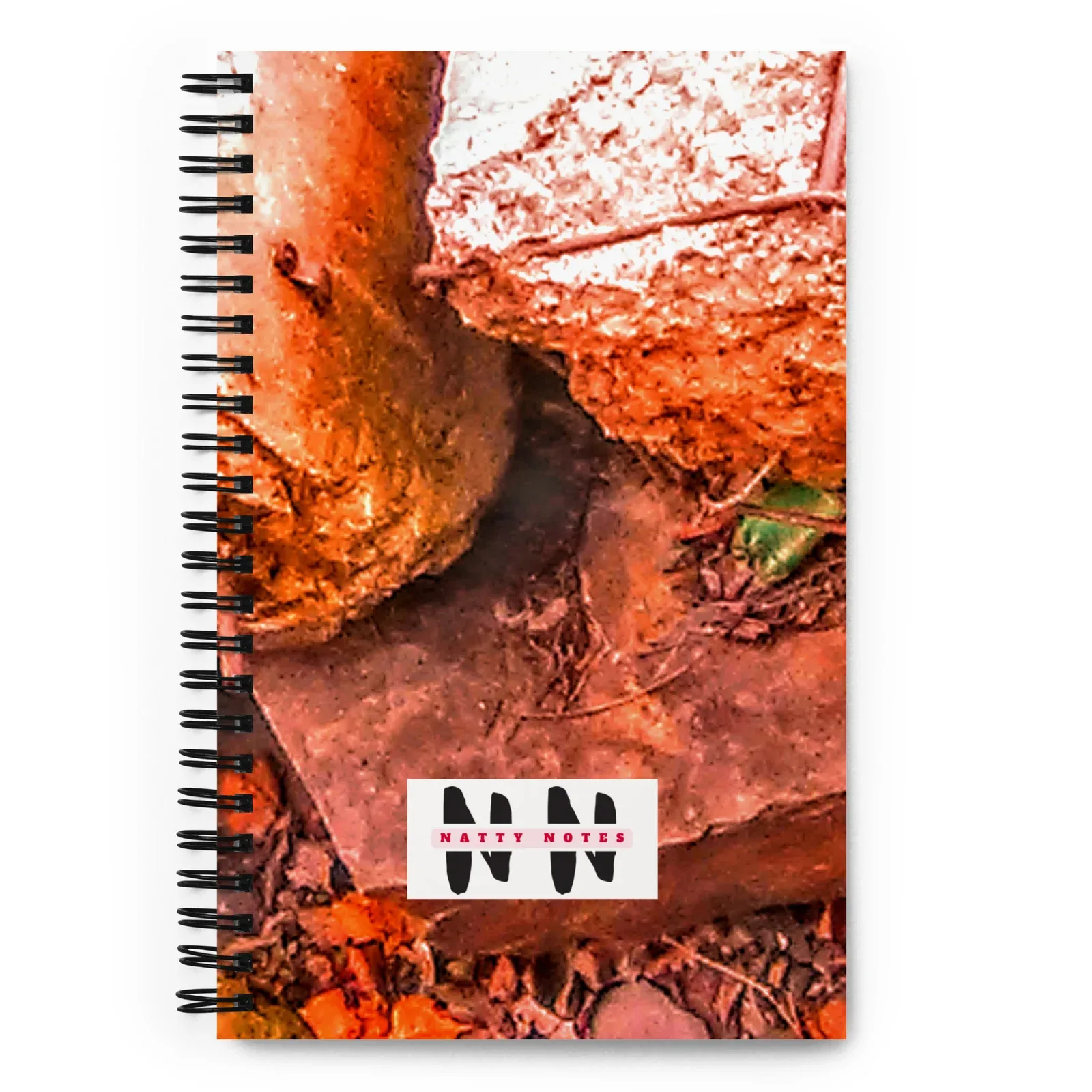 Natty Notes Spiral Notebook (Jan. 21st, 2021) - Ancient Rocks Light Pink Tan - Image 4