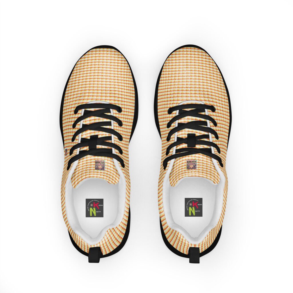 "Natty Kicks" Women’s Athletic Shoes Orange Yellow Hue Sunrays