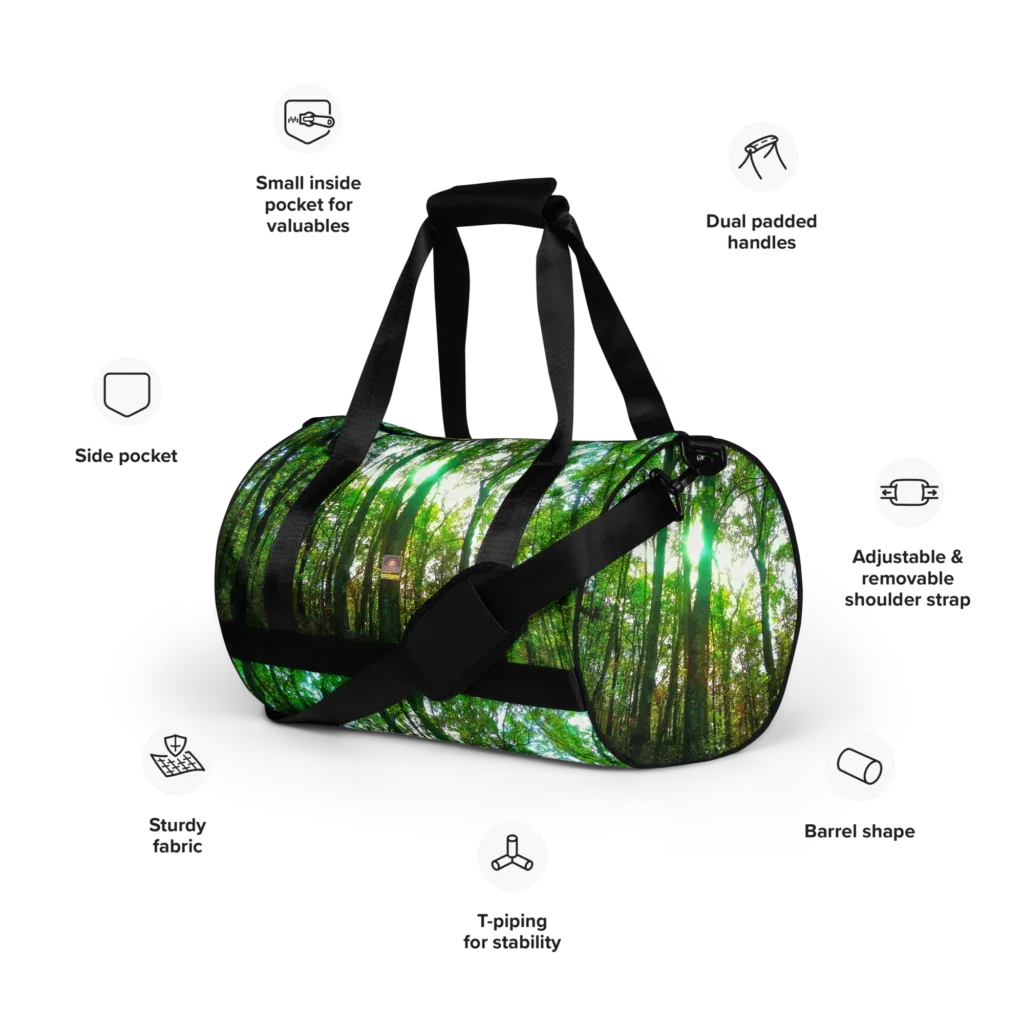 Natty Gym Bag Green Tree Morning