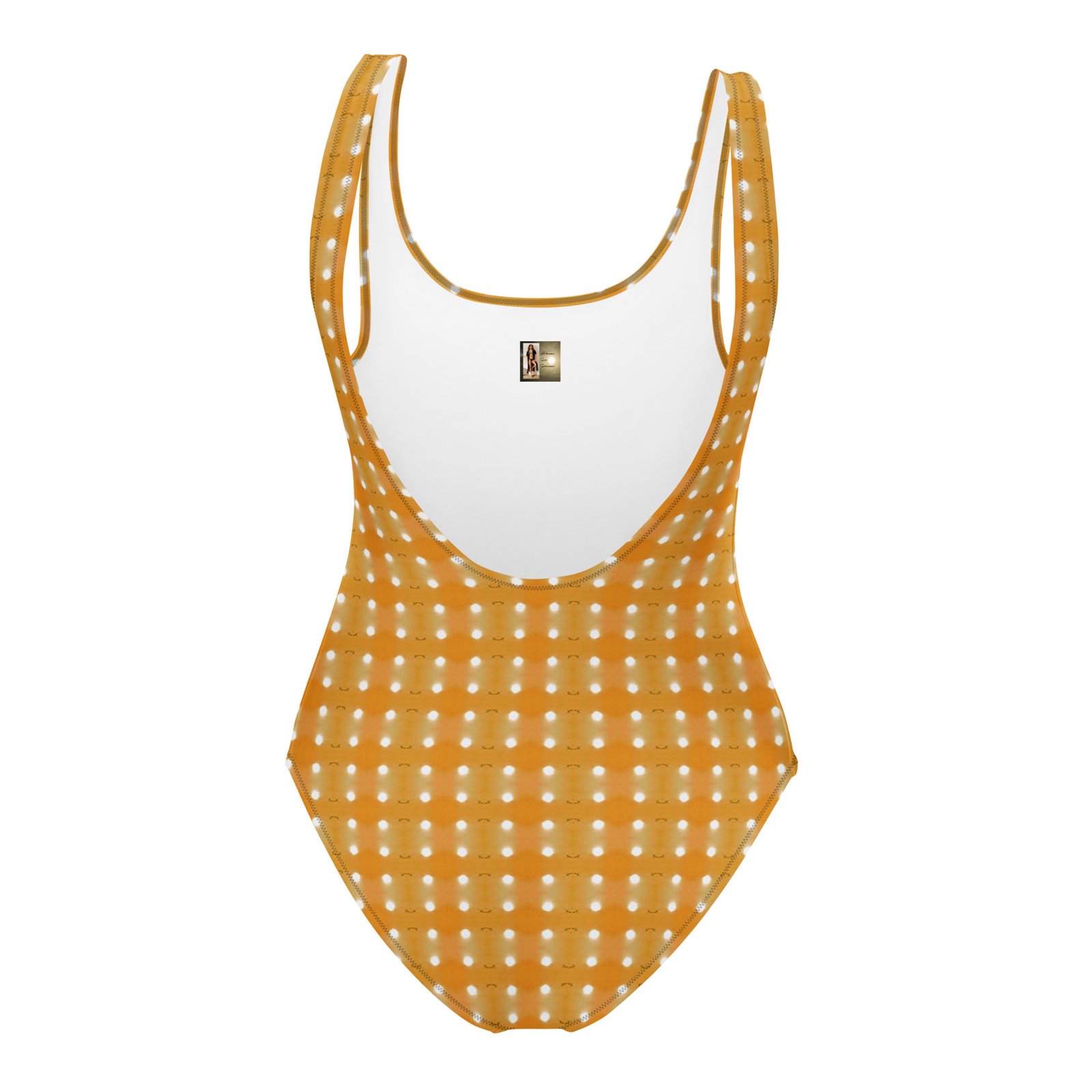 Designer Swimsuit Arkansas Morning Golden Mustard Skies Pattern - Image 4